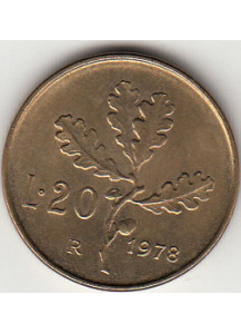 1978 Lire 20 Conservazione Fior di Conio Italia